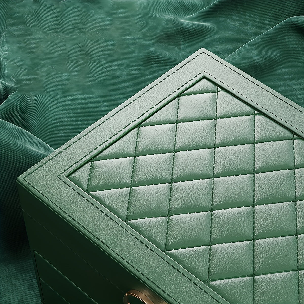 Smyckesbox Läder Organisatör med Lådor