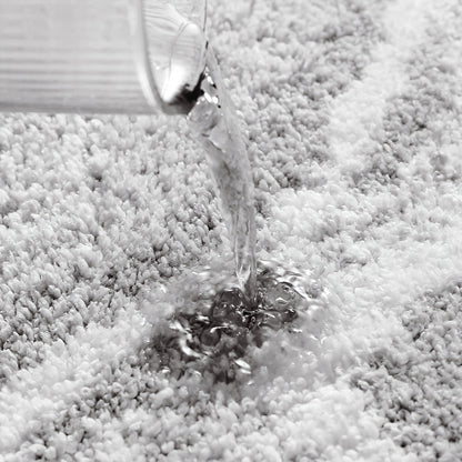 Modern Zebra Badmatta | Mjuk Plysch | Absorberande Halkfri Polyester | Brick by Brick