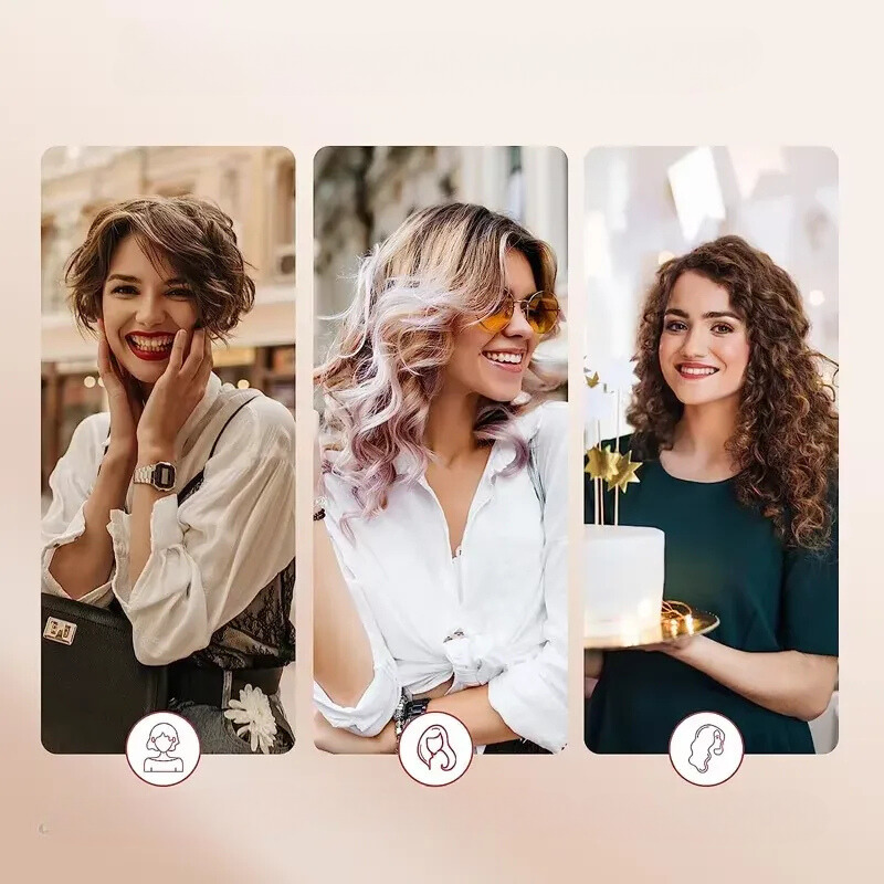 Carvallo TripleWave Pro | 3-faldig locktång keramik & turmalin | För S-vågor & glamourutseenden