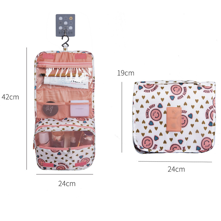 Carvallo Reise-Kosmetiktasche | Vattentålig & med krok | Fällbar & Vadderad | För Damer & Herrar