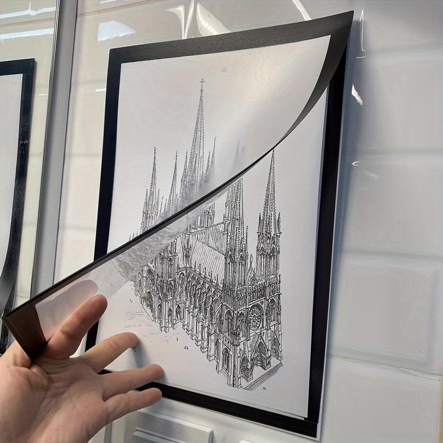 Magnetisk A3 Väggram Set för Konstvisning