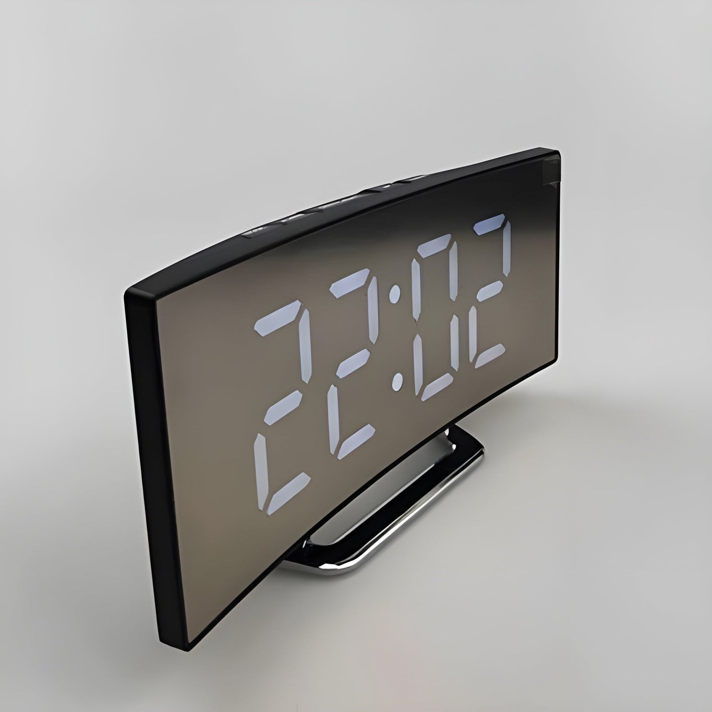 CurvaGlow Klocka - Modern LED Kurvor Väcker Klocka