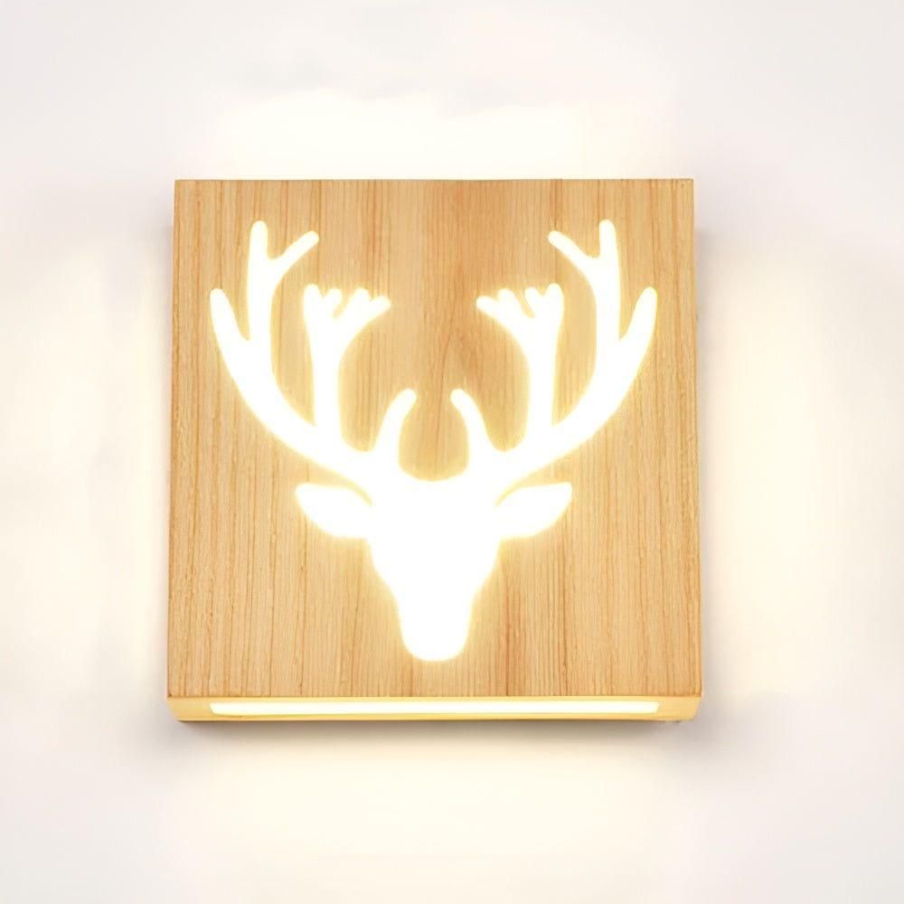LumoWood Light - Modern LED-vägglampa i massivt trä