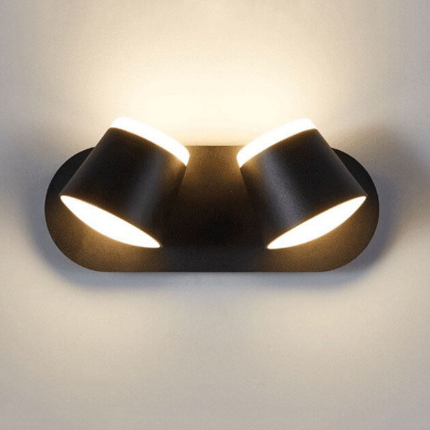 ScandiGlow – Justerbar LED Vägglampa med Cylinderformad Skärm, Finns i 1/2/3 Ljuspunktet