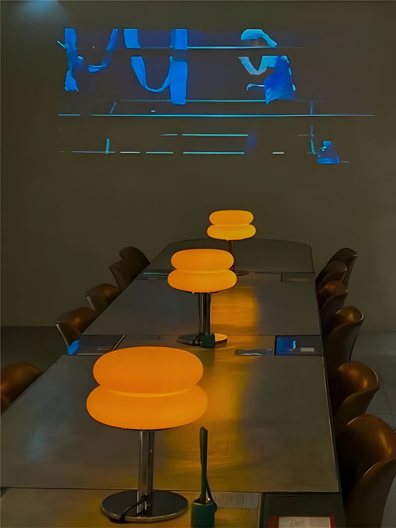 Glaslampe i Macaron-stil – elegant glas-bordlampe til hyggelig atmosfære