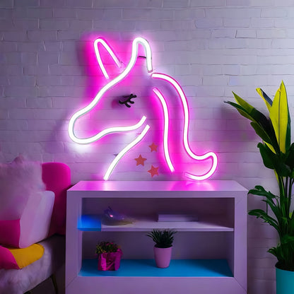 NeonMagic - Rosa Mytiskt Vesen LED Vägglampa
