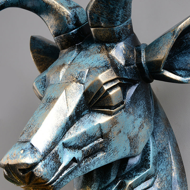 Älg Vägglampa - Brons med Diamantbur Skugga