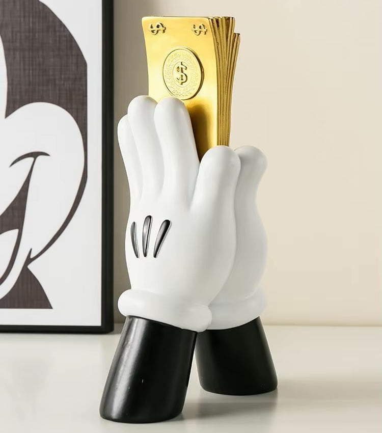 Tecknad handgest dekorativ konstartikel för unik heminredning