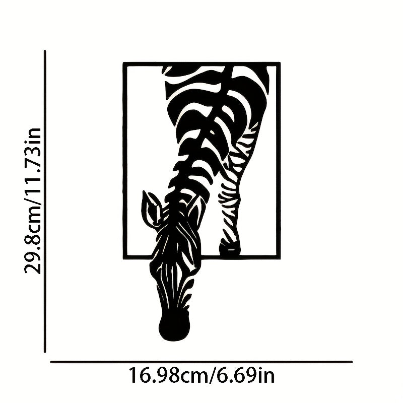 Zebra Silhouette Väggdekoration - Stilfull Elegans för Ditt Utrymme