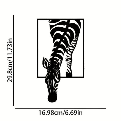 Zebra Silhouette Väggdekoration - Stilfull Elegans för Ditt Utrymme