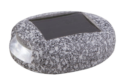 Solar LED Stenlampa för trädgård och stigar – Väderbeständig stigbelysning i naturstensdesign