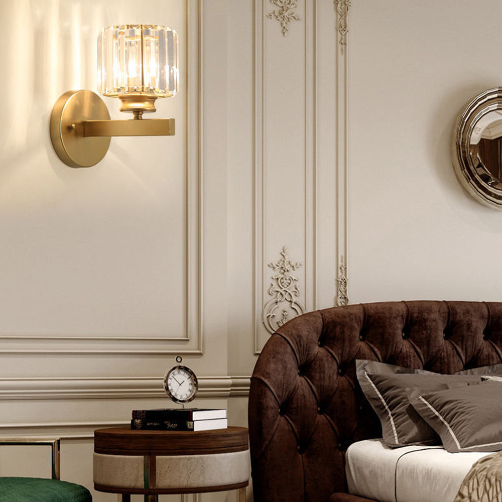 Kristallglas Vägglampa med Modern Armdesign