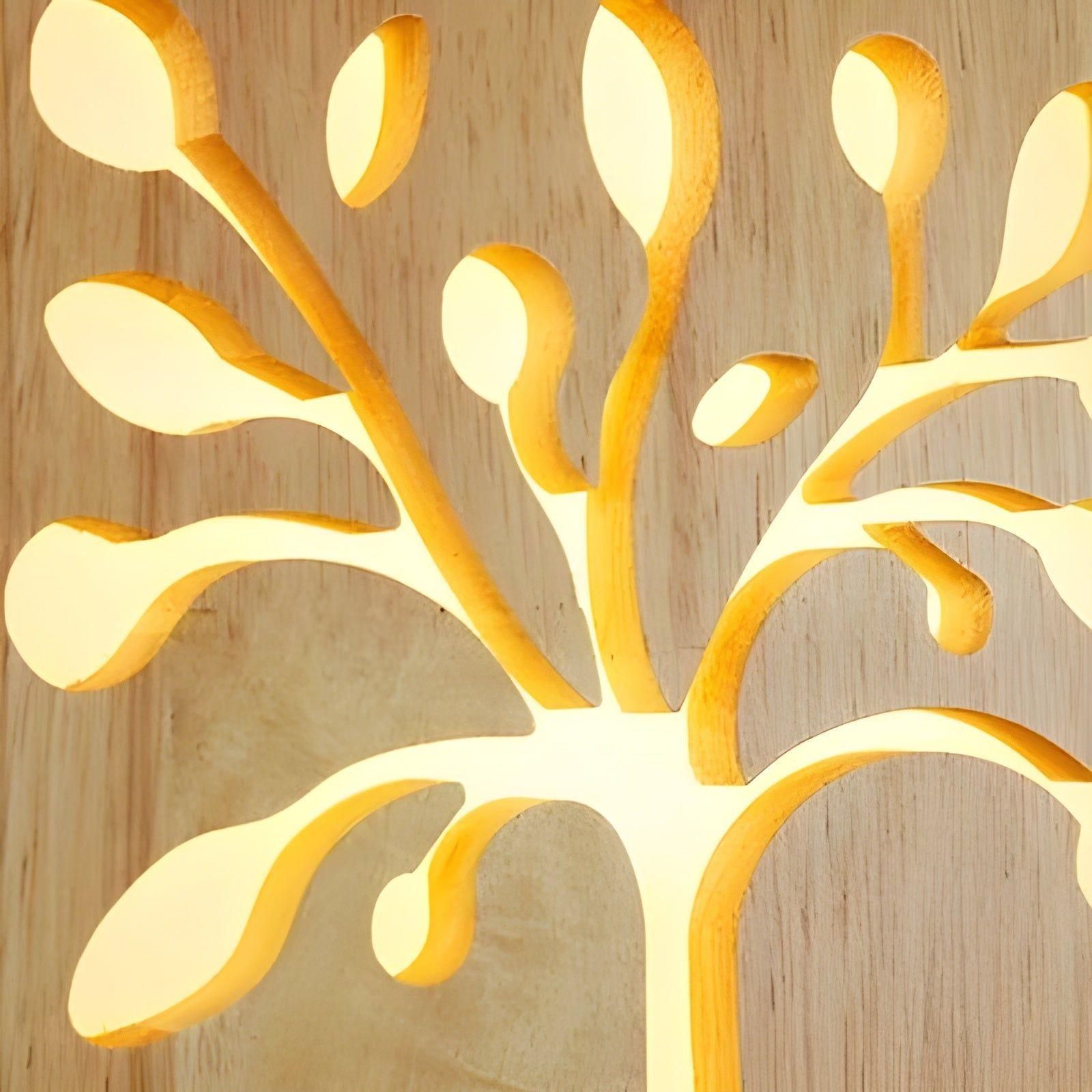 LumoWood Light - Modern LED-vägglampa i massivt trä