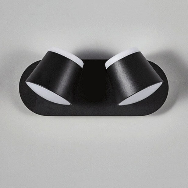 ScandiGlow – Justerbar LED Vägglampa med Cylinderformad Skärm, Finns i 1/2/3 Ljuspunktet