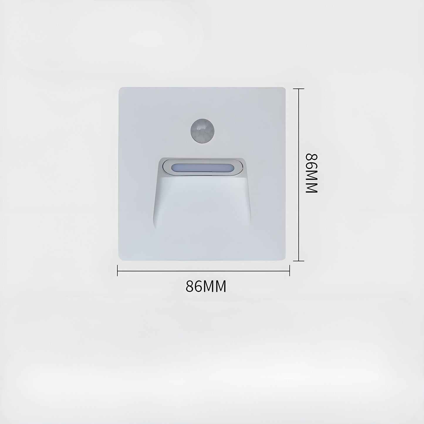 LED-utomhusvägglampa med rörelsesensor – Vattentät nattlampa för trädgård och terrass