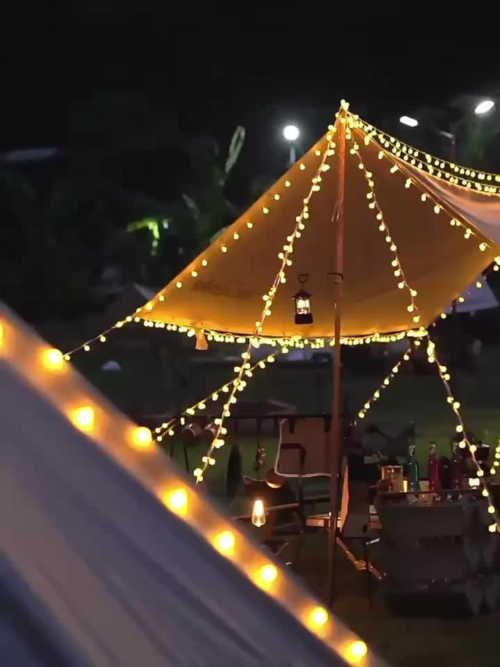 Utomhus Ljussträng Batteridriven Varm Vit