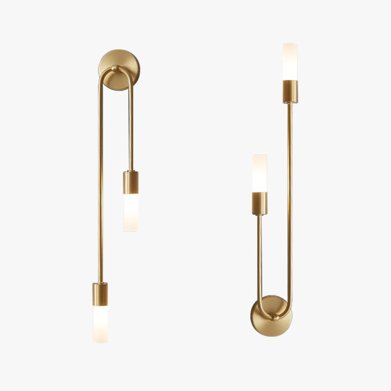 Vägglampa Guld LED Modern Sänglampa