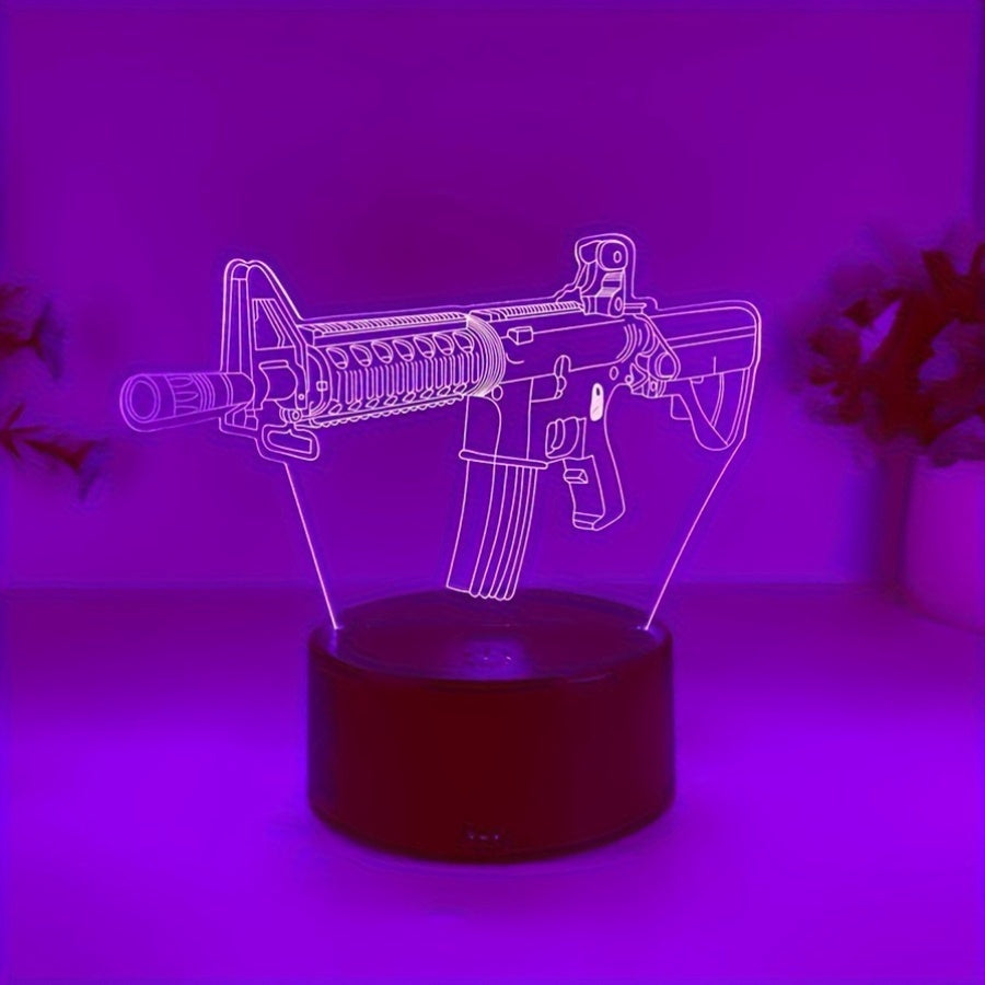 GeoLicht - 3D Geometrisk LED Skrivbordslampa med Touch-kontroll