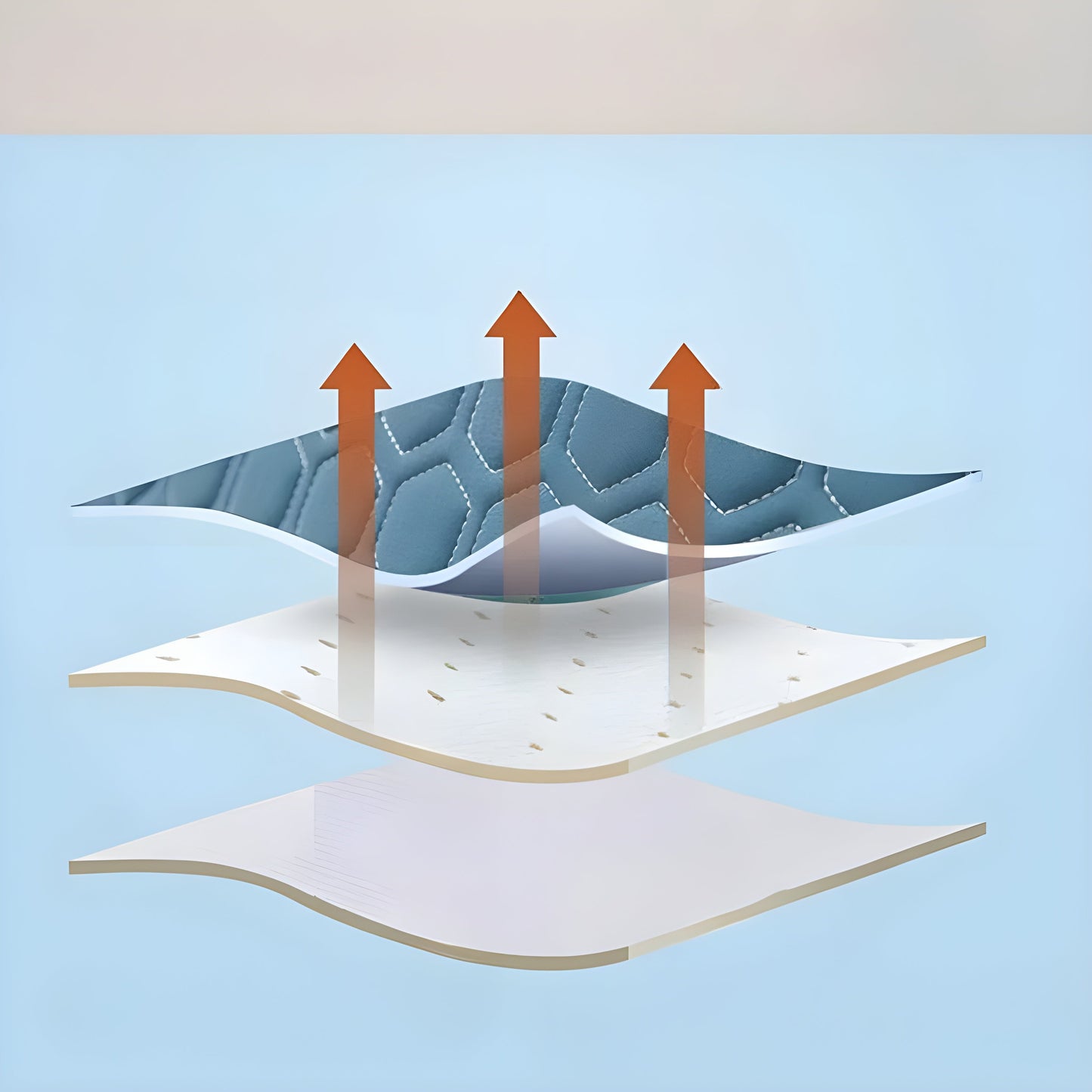 ComfortPeak Pillow - Kylande latex ryggstöd huvudkudde