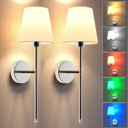 2 Trådlösa Vägglampor - Batteridriven Vägglampa