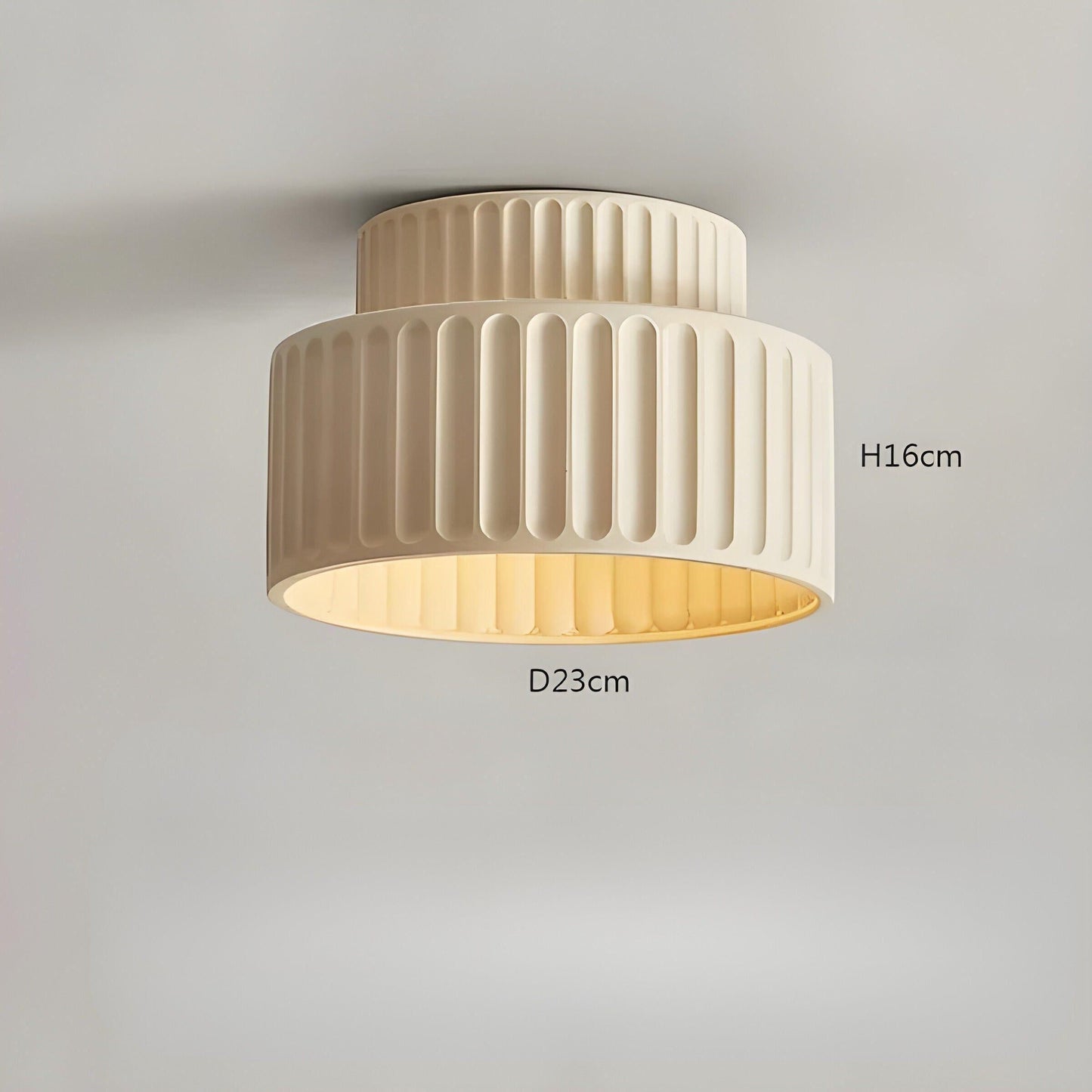 LED-taklampa i kräm - Mjukt ljus för en mysig boendemiljö