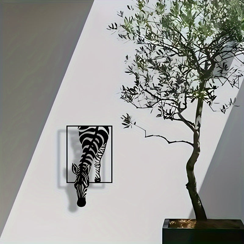 Zebra Silhouette Väggdekoration - Stilfull Elegans för Ditt Utrymme