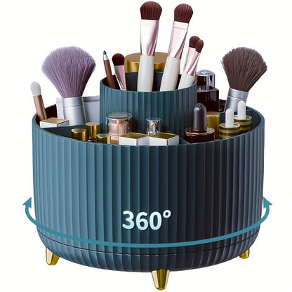 Makeup Organizer Svart Rotera Plast Förvaring