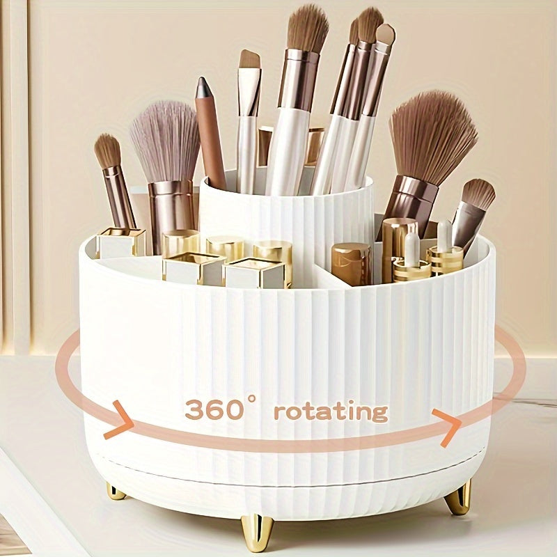 Makeup Organizer Svart Rotera Plast Förvaring