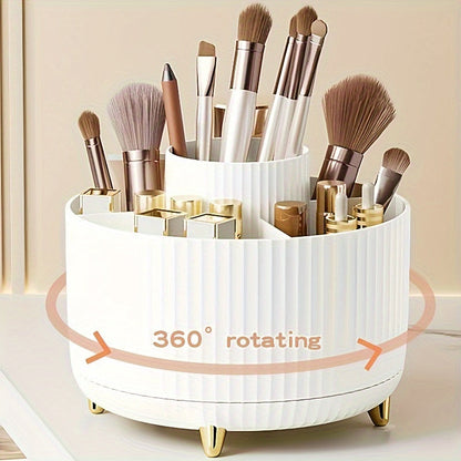 Makeup Organizer Svart Rotera Plast Förvaring