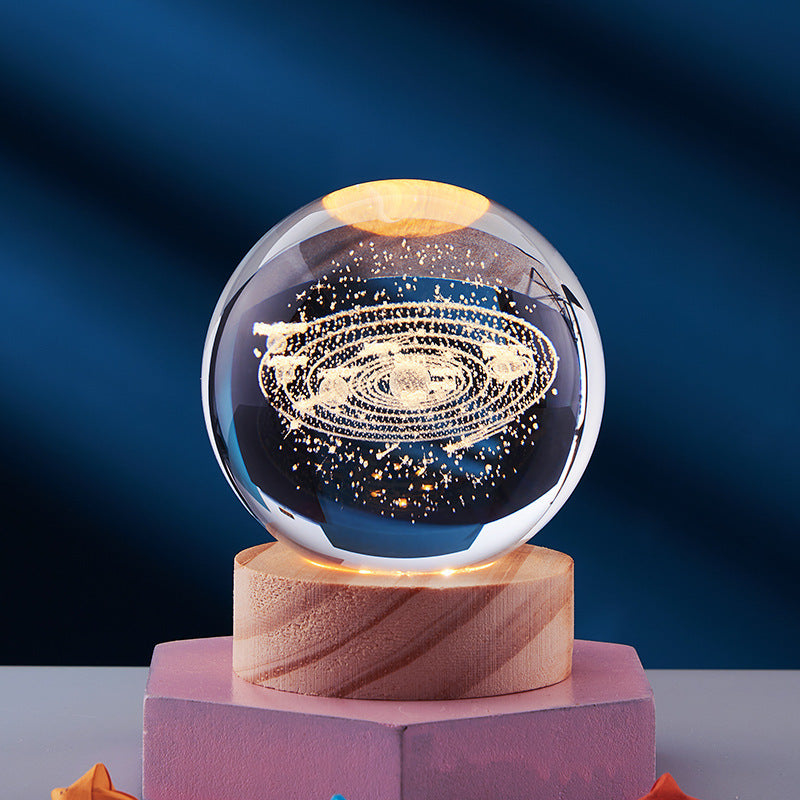 CrystalLight - 3D Kristall Nattlampa
