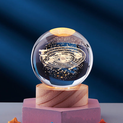 CrystalLight - 3D Kristall Nattlampa