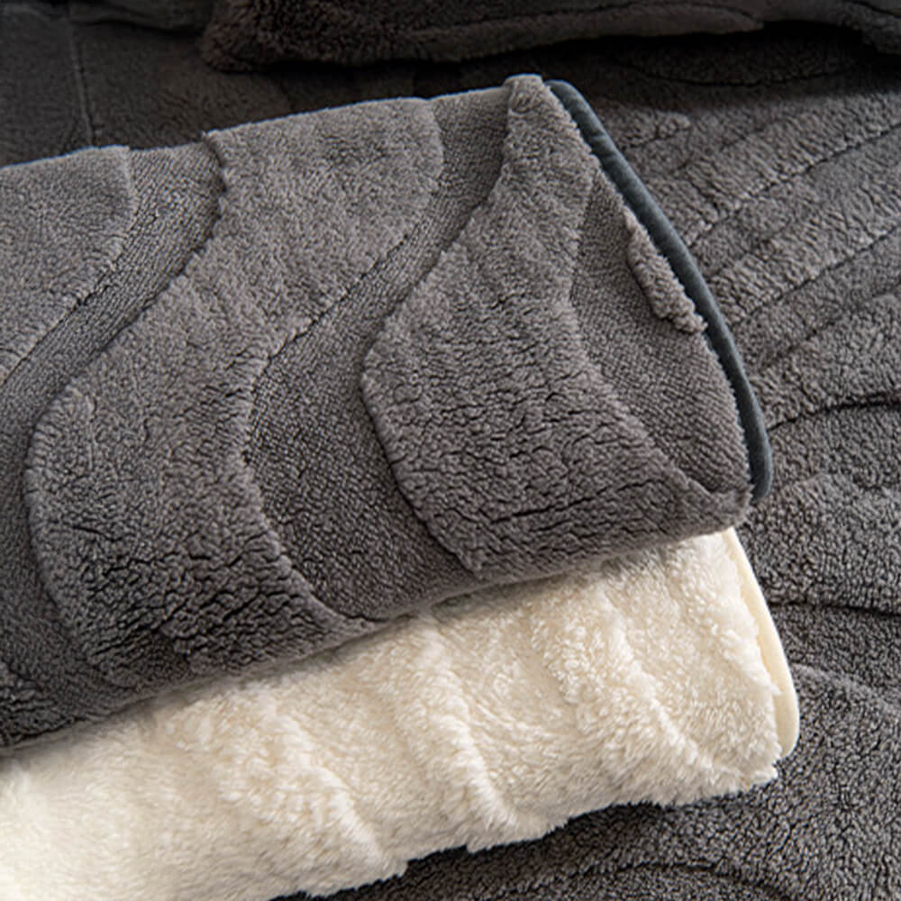 Varm Plush Curved Jacquard icke-glidande Soffa Skydde Täckning