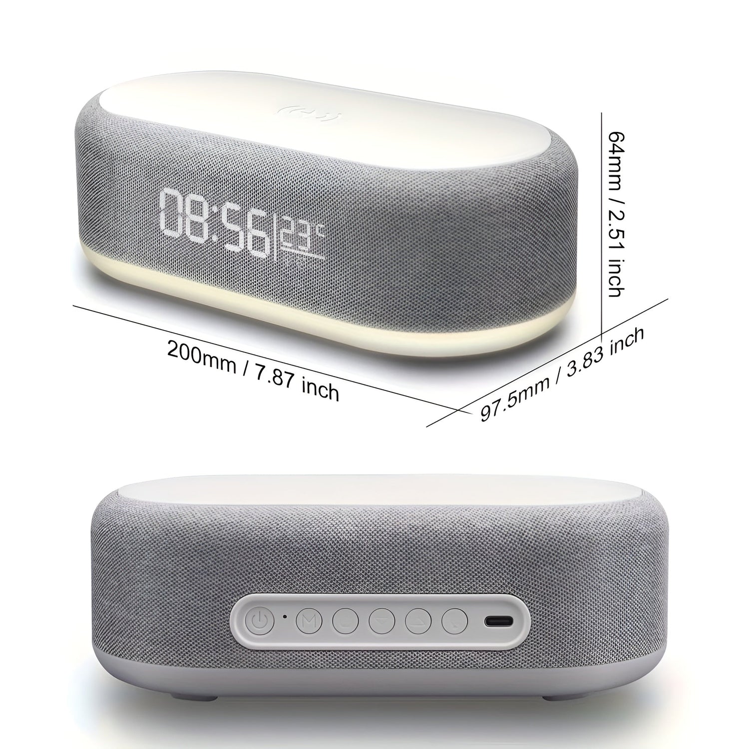 BrightCharge Klocka – Trådlös laddstation och väckarklocka