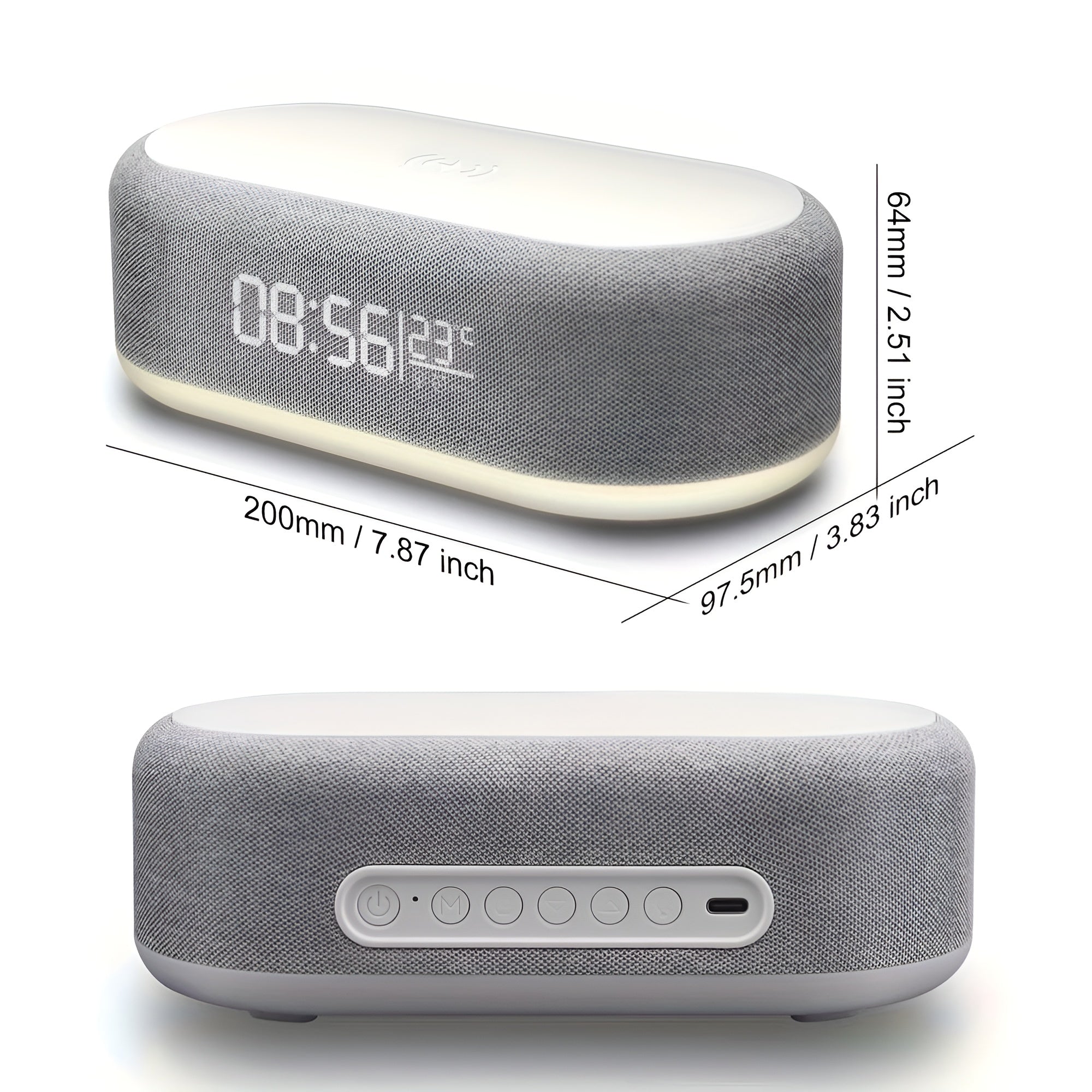 BrightCharge Klocka – Trådlös laddstation och väckarklocka