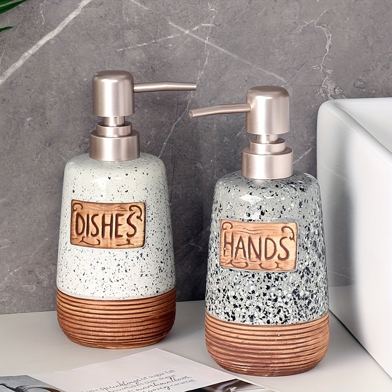 Vintage keramik såpdispenser – 420ml för kök eller badrum