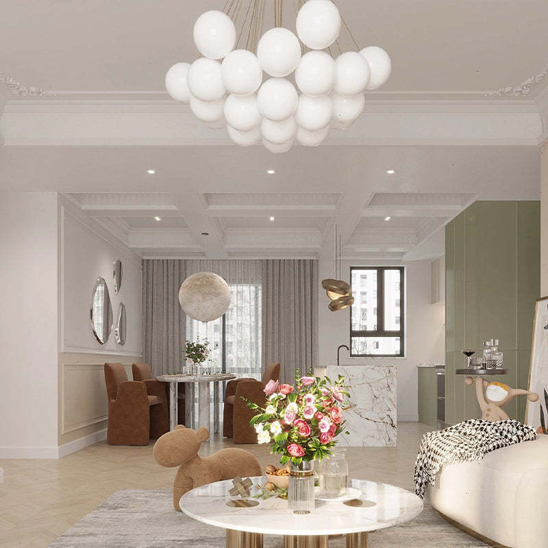 Glamora - Design Hänglampa i Metall och Glas