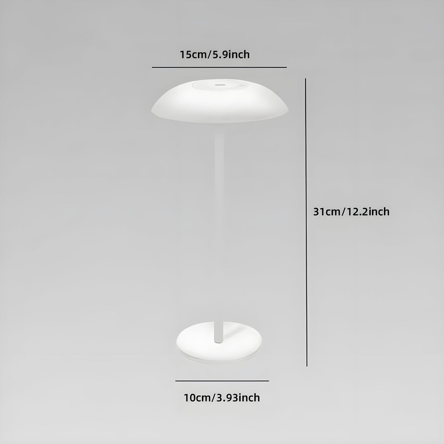 AmberHalo Lampa - Retro USB-laddad LED Touch Skrivbordslampa