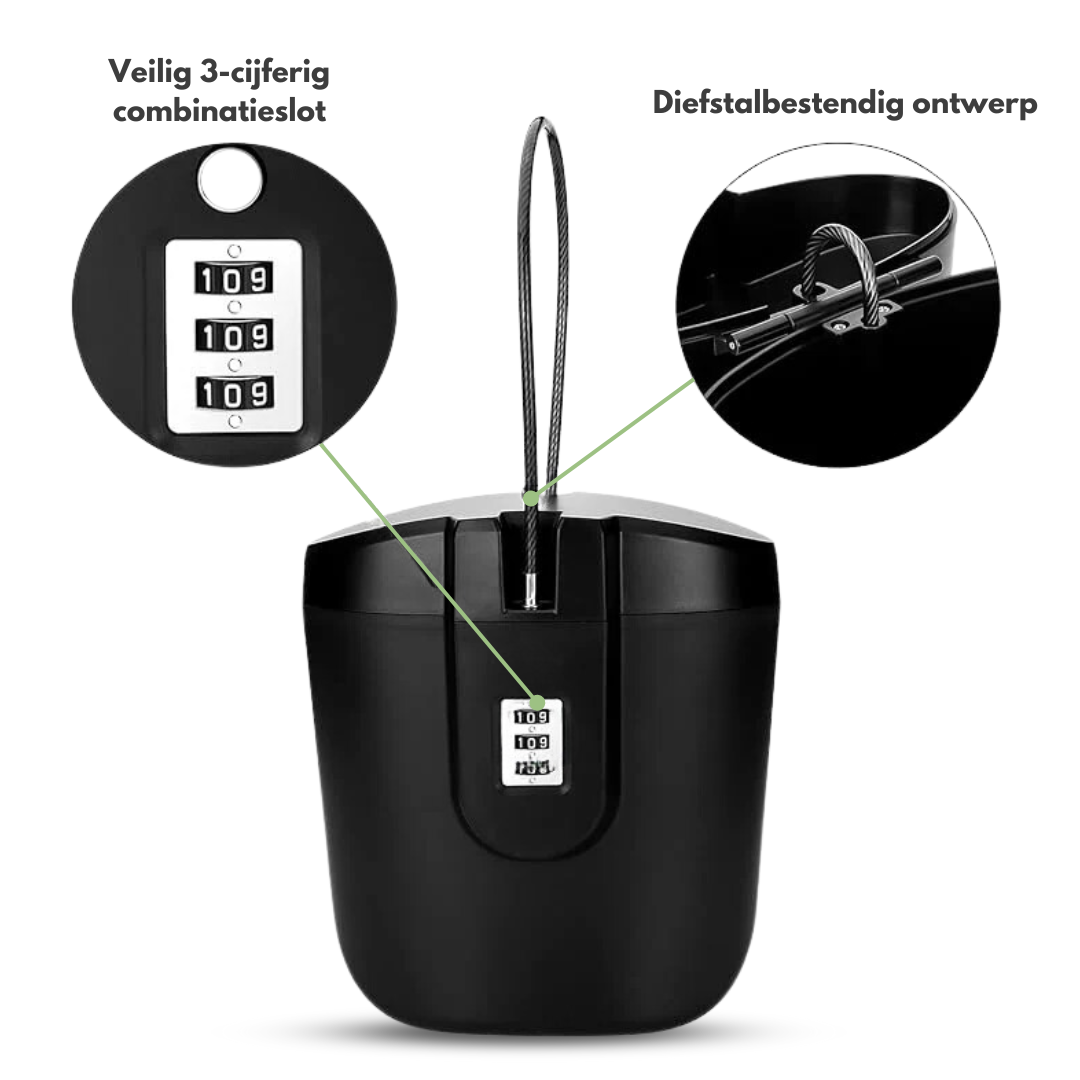 Carvallo TravelSafe | Vattentät & Stötsäker | Med kombinationslås | Kompakt för resor & utomhus