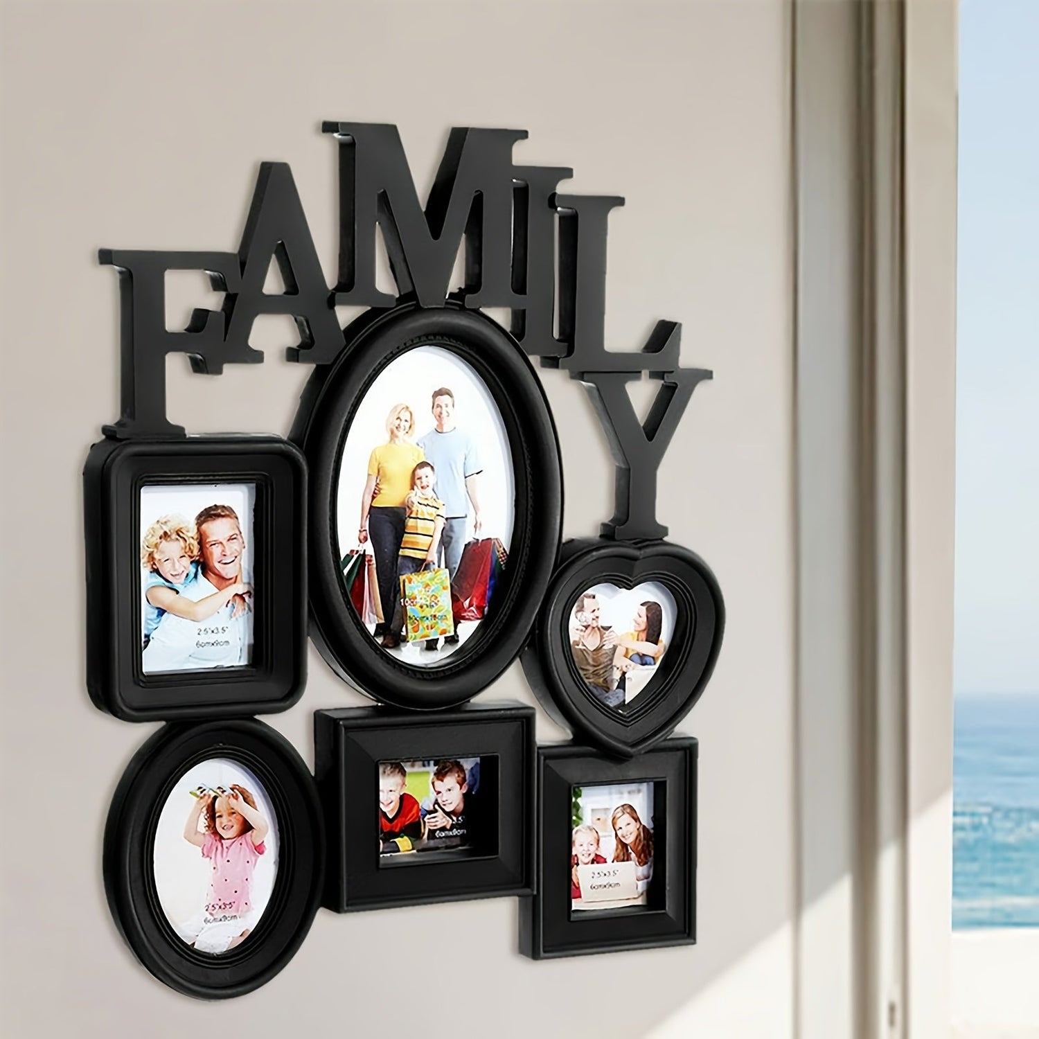 Väggkonst Familjefotoframeset Collage