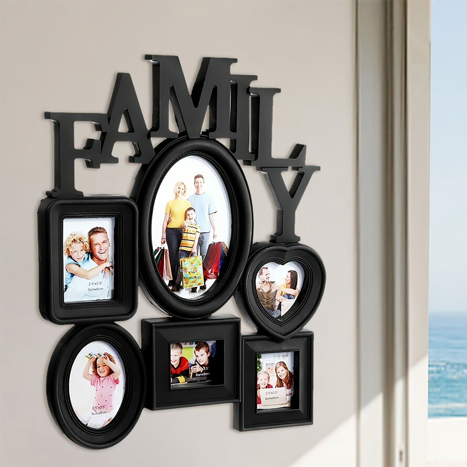 Väggkonst Familjefotoframeset Collage