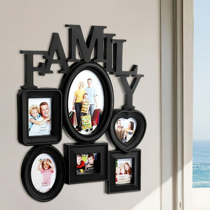 Väggkonst Familjefotoframeset Collage