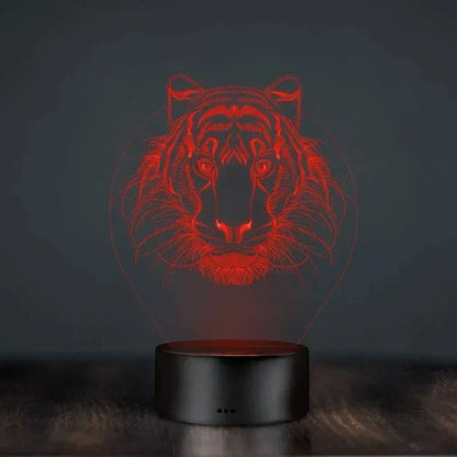 LumiVision - 3D LED Bordslampa med Optisk Illusion och Dimbar Belysning