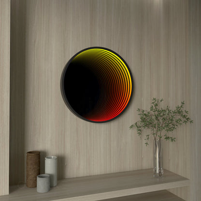 3D Cirkel Infinity Spegel Vägglampa