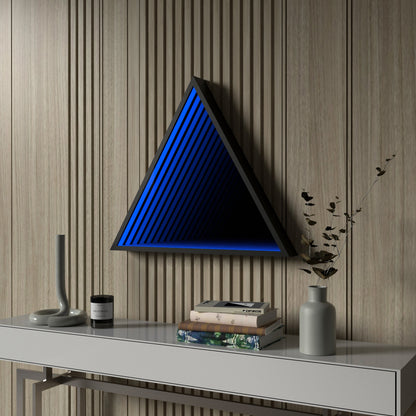 3D Triangel Oändlighet Spegel Vägglampa