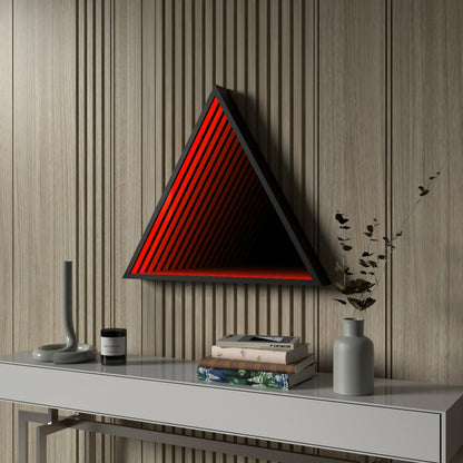 3D Triangel Oändlighet Spegel Vägglampa