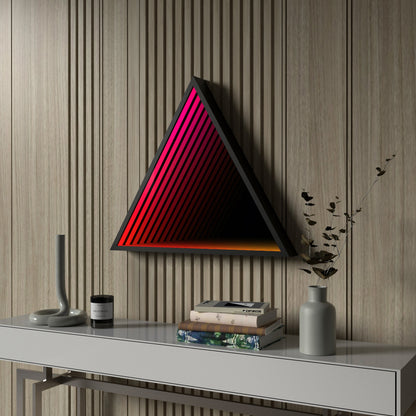 3D Triangel Oändlighet Spegel Vägglampa