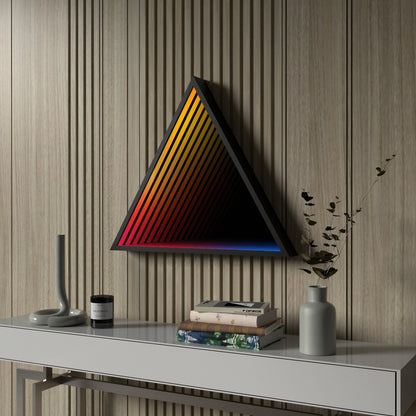 3D Triangel Oändlighet Spegel Vägglampa