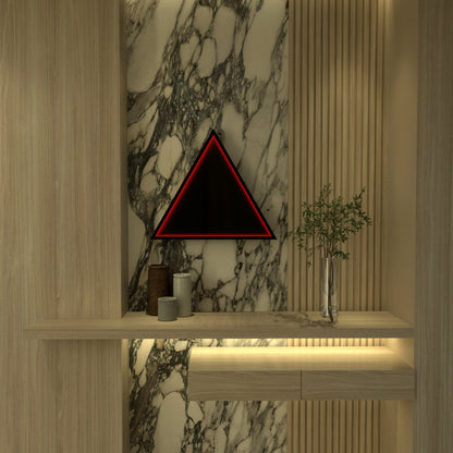 3D Triangel Oändlighet Spegel Vägglampa