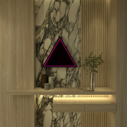 3D Triangel Oändlighet Spegel Vägglampa