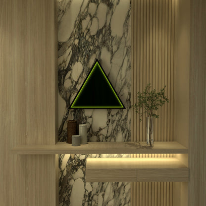 3D Triangel Oändlighet Spegel Vägglampa